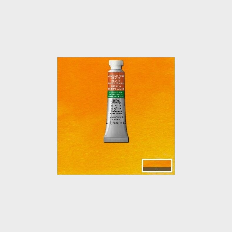 Winsor &amp; Newton - Akvarelfarve - Cadmium Free Orange 5 Ml