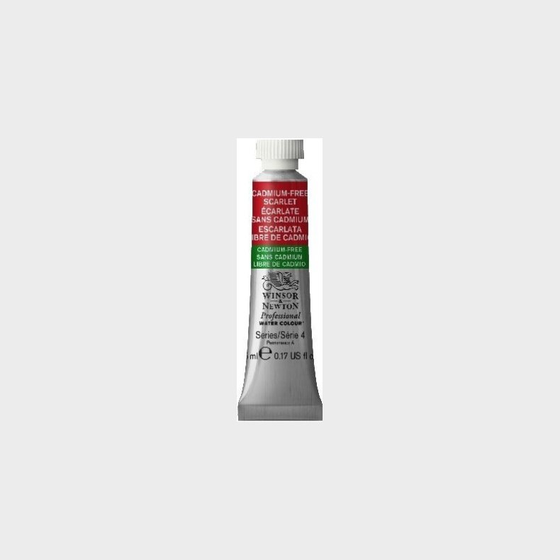 Winsor &amp; Newton - Akvarelfarve - Cadmium Free Scarlet 5 Ml