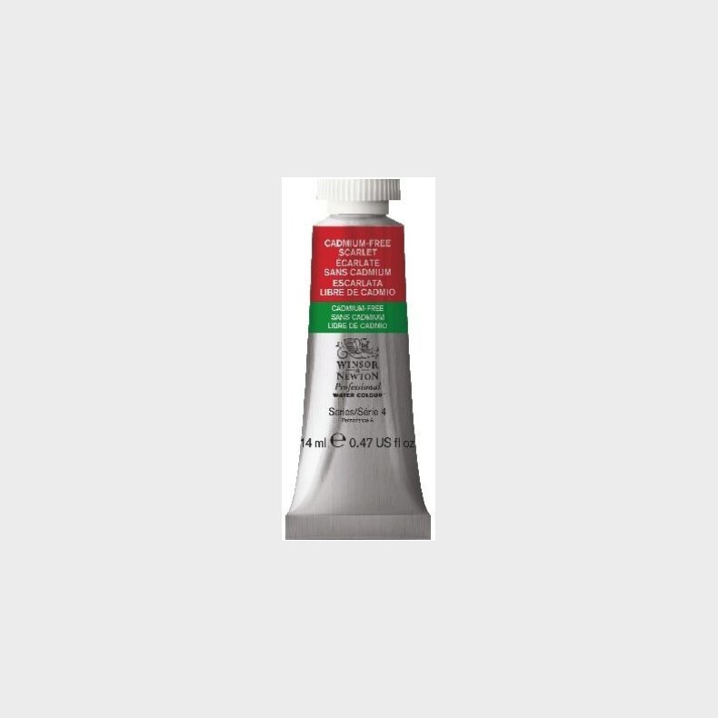 Winsor &amp; Newton - Akvarelfarve - Cadmium Free Scarlet 14 Ml