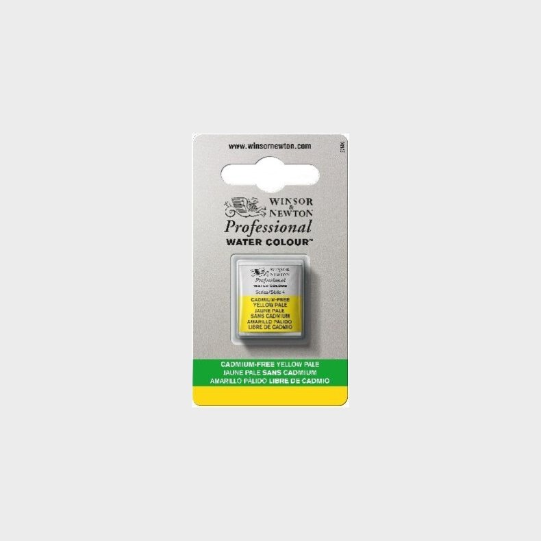 Winsor &amp; Newton - Akvarelfarve 1/2 Pan - Cadmium Free Yellow Pale