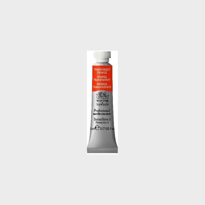 Winsor &amp; Newton - Akvarelfarve - Transparent Orange 5 Ml