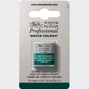Winsor & Newton - Akvarelfarve 1/2 Pan - Cobalt Green Deep