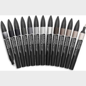 Winsor & Newton - Promarker Tusser - Neutrale Toner - 12 Farver