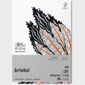 Winsor & Newton - Bristol Skitseblok - A5 - 20 Ark
