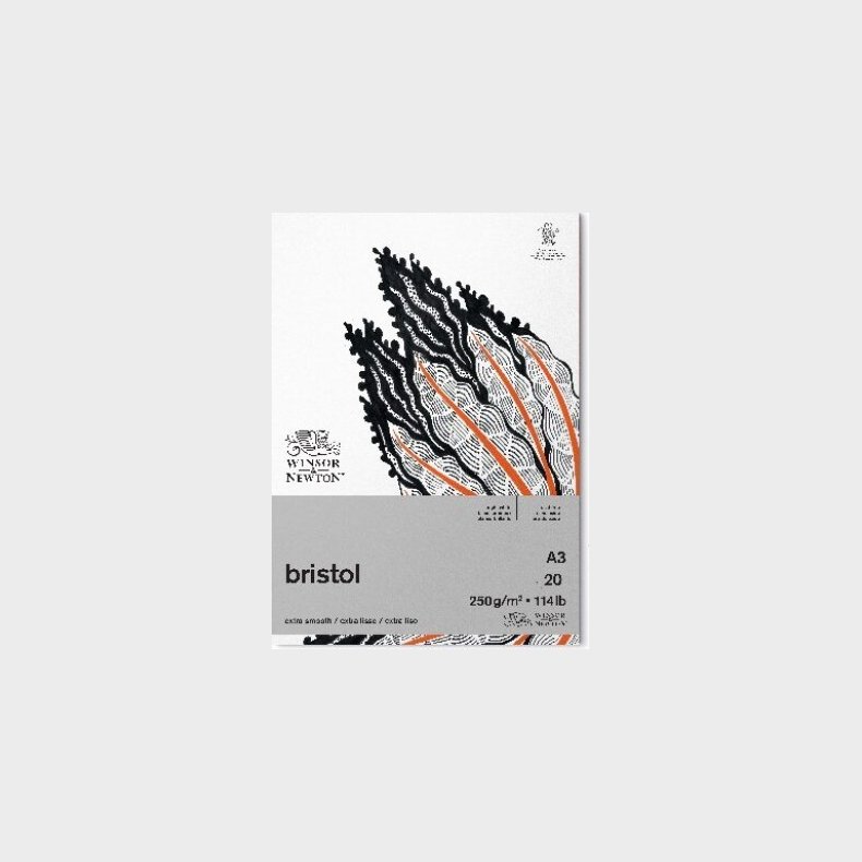 Tegneblok - A3 - 20 Ark - Bristol - Winsor &amp; Newton