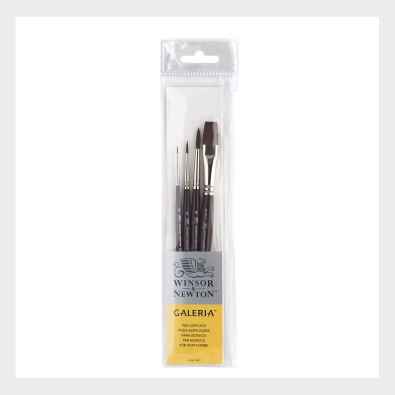 Winsor &amp; Newton - Galeria Brush Short Handle - Malerpensler 3 Stk