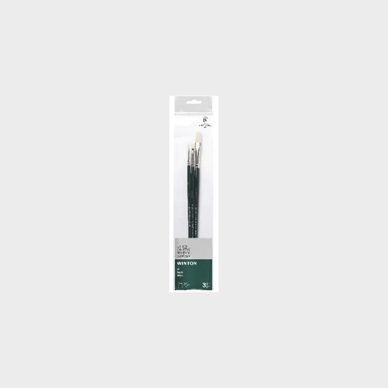 Winsor &amp; Newton - Winton Brush Long Handle - Malerpensler 3 Stk