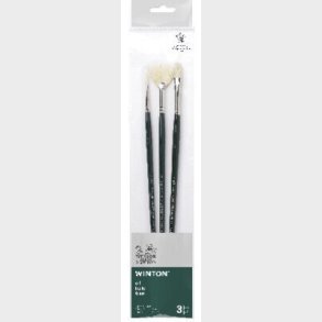 Winsor & Newton - Winton Brush Long Handle - Malerpensler 3 Stk