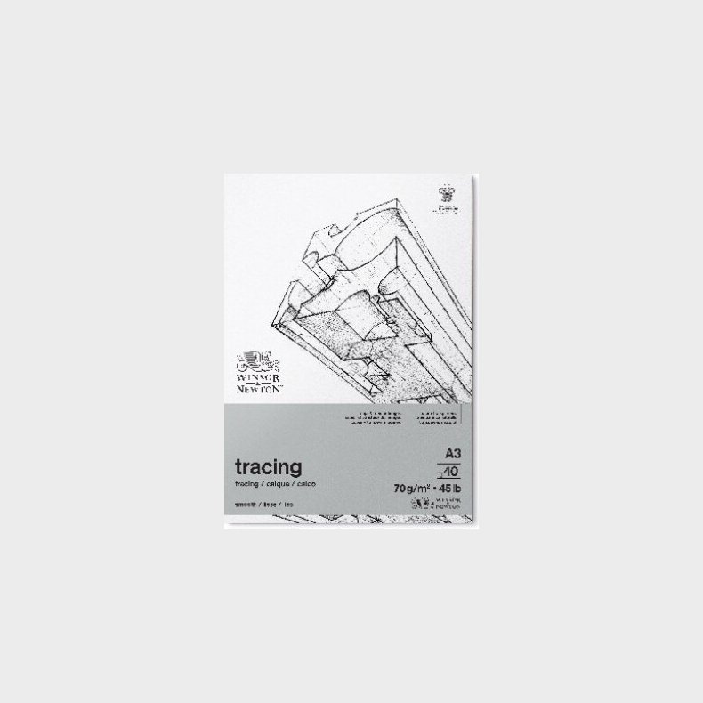 Transparent Papir Blok - A3 - 40 Sider - Winsor &amp; Newton