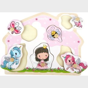 Knoppuslespil I Tr - 6 Brikker - Lillie & Ellie