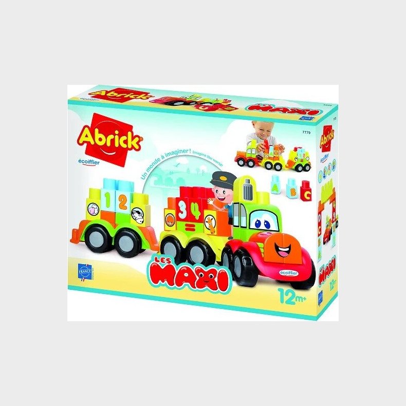 Legetjs Tog Med Klodser - Ecoiffier Abrick Maxi