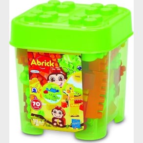 Ecoiffier Abrick - Safari - Kasse Med 70 Klodser - 1445