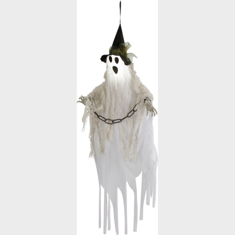 Halloween Spgelse Med Lys - Hngende - 80 Cm