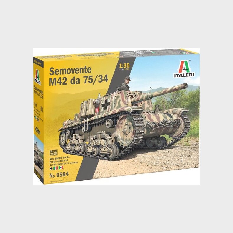 Italeri - Semovente M42 75/34 Tank Byggest - 1:35 - 6584