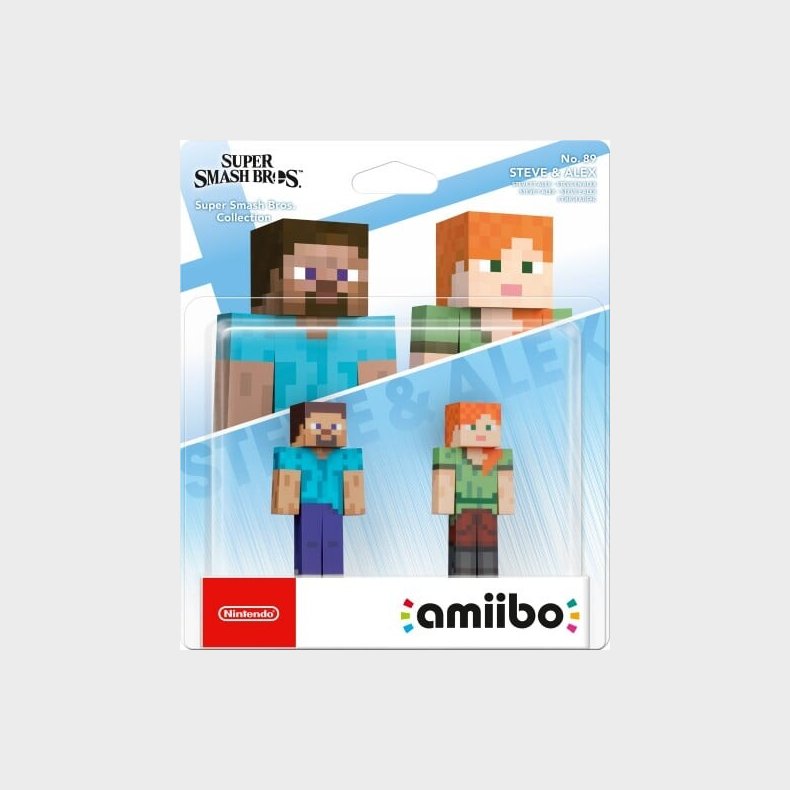 Nintendo Amiibo Figur - Steve & Alex - Super Smash Bros - Til Switch