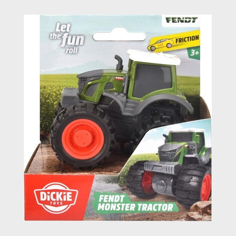 Fendt Traktor Legetj - Monster Tractor - 9 Cm - Dickie Toys