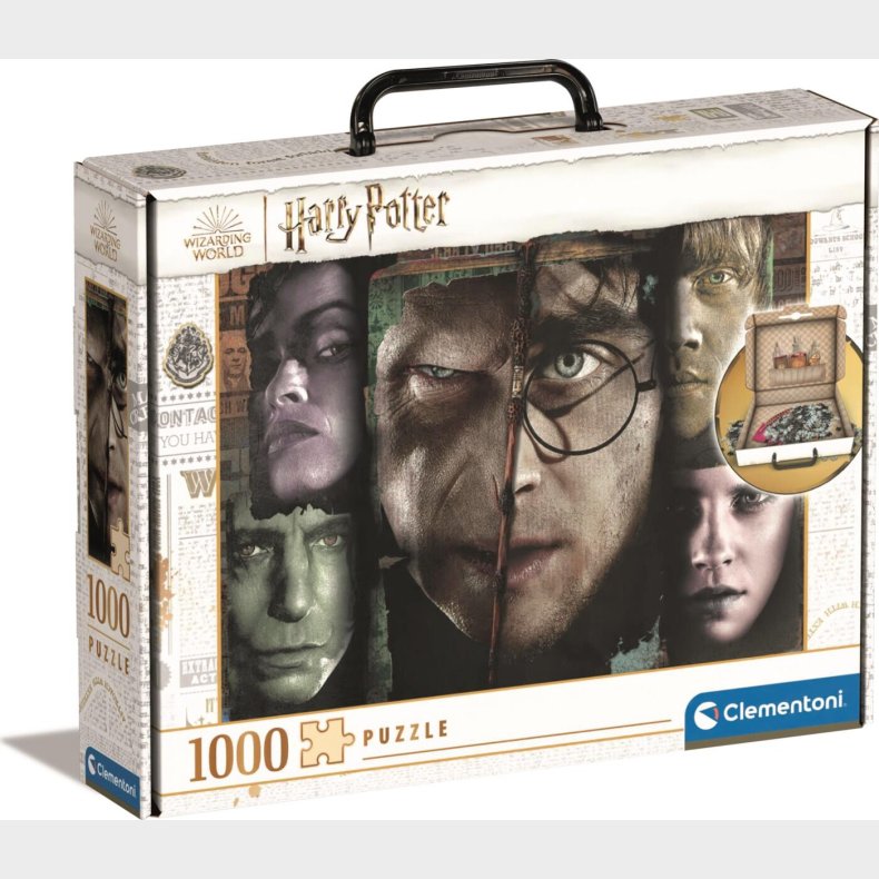 Harry Potter Puslespil I Kuffert - 1000 Brikker - Clementoni