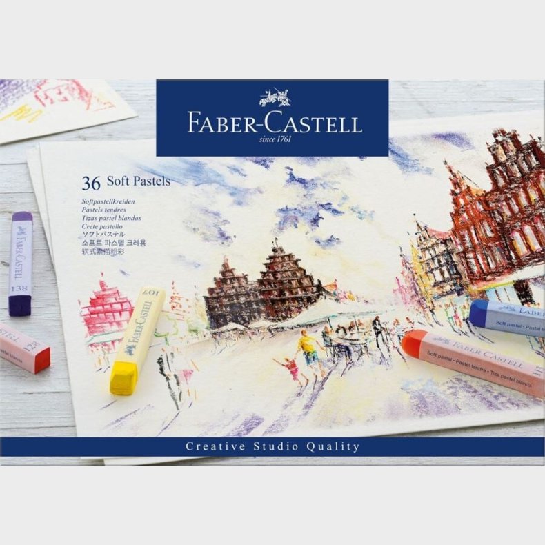 Faber-castell - Soft Pastels Farvekridt - 36 Farver