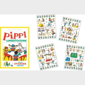 Pippi Langstrmpe Klistermrker - Pippi Og Venner - 130 Stk