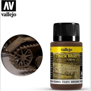 Vallejo - Thick Mud - Brown 40 Ml