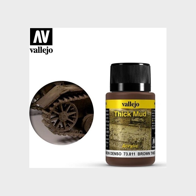 Vallejo - Thick Mud - Brown 40 Ml
