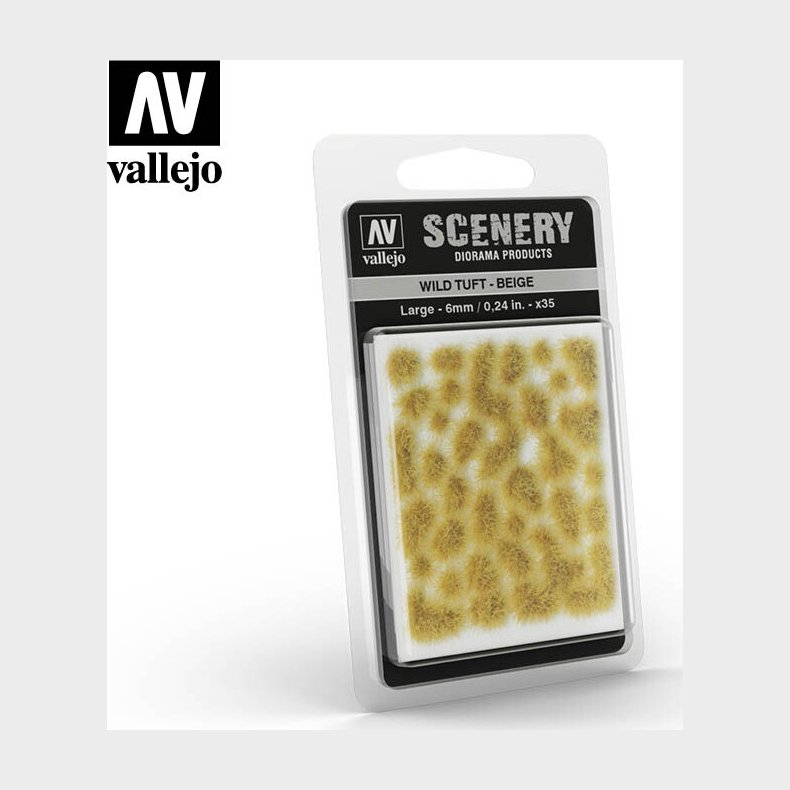 Vallejo - Scenery - Wild Tuft - Dense Beige 6 Mm - Sc412