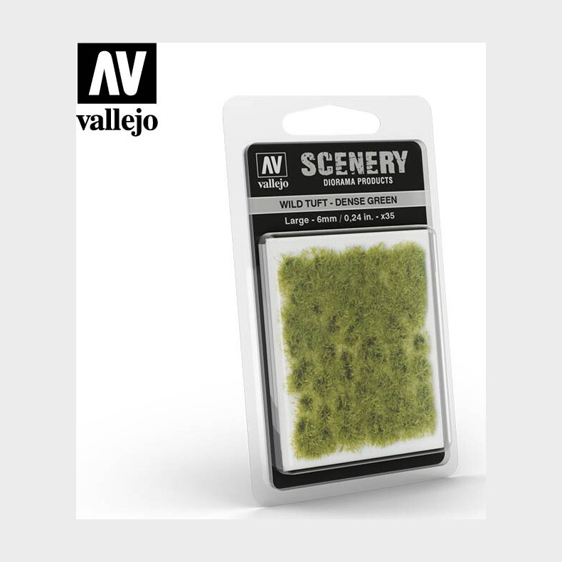 Vallejo - Scenery - Wild Tuft - Dense Green 6 Mm - Sc413