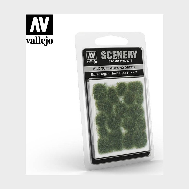 Vallejo - Scenery - Wild Tuft - Strong Green 12 Mm - Sc427