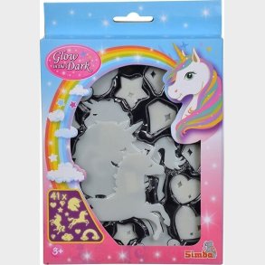 Selvlysende Enhjrning Figurer Til Loftet - 41 Stk