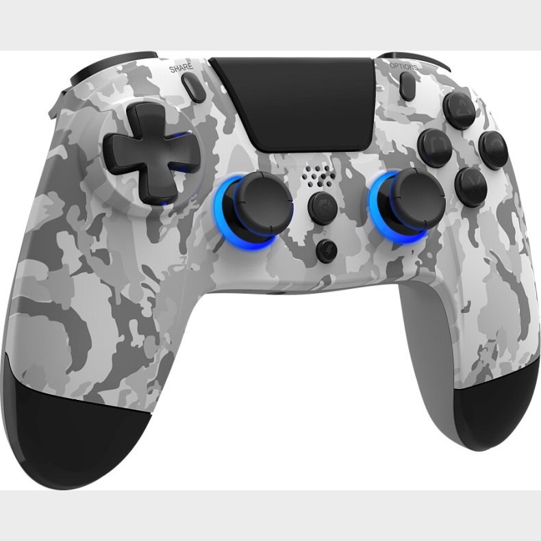 Gioteck - Vx4+ Trdls Controller Til Ps4 Og Pc - Rgb - Camo Gr