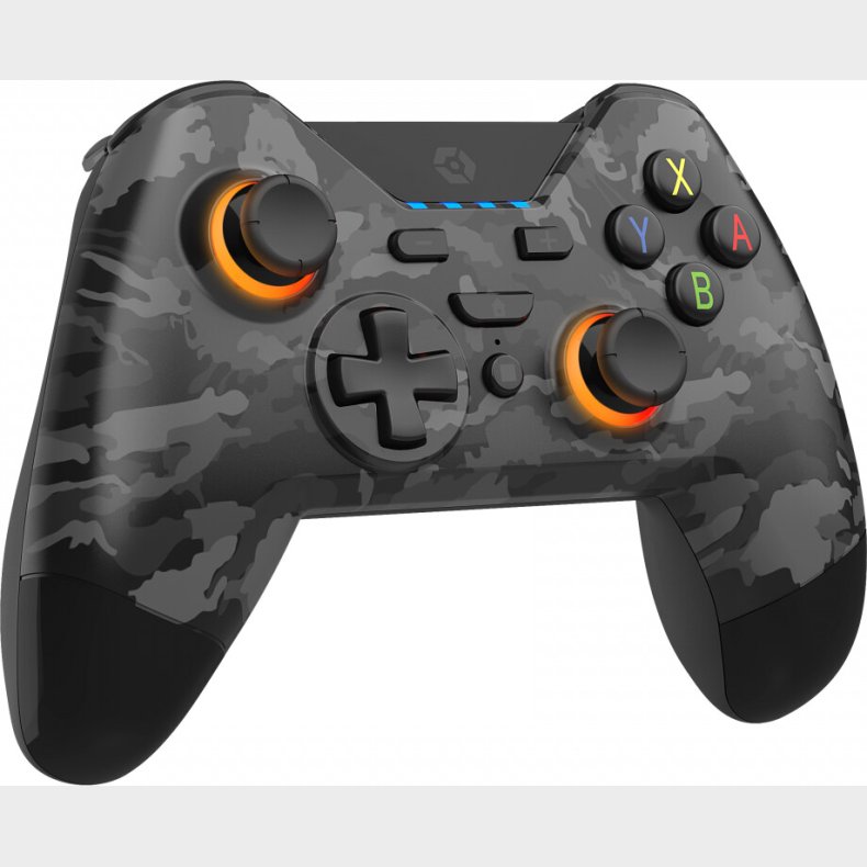 Gioteck - Wx4+ Trdls Controller Til Nintendo Switch - Rgb - Camo Sort