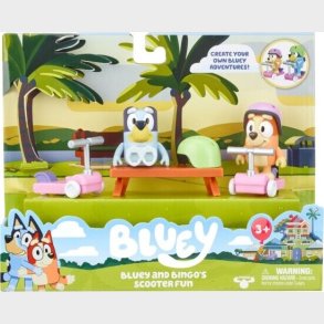 Bluey Legetj - Lbehjul Legest Med Bluey Og Bingo Figurer