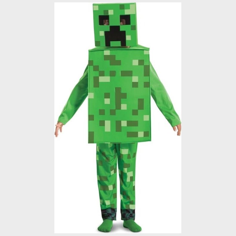 Creeper Kostume Til Brn - Minecraft - 128 Cm