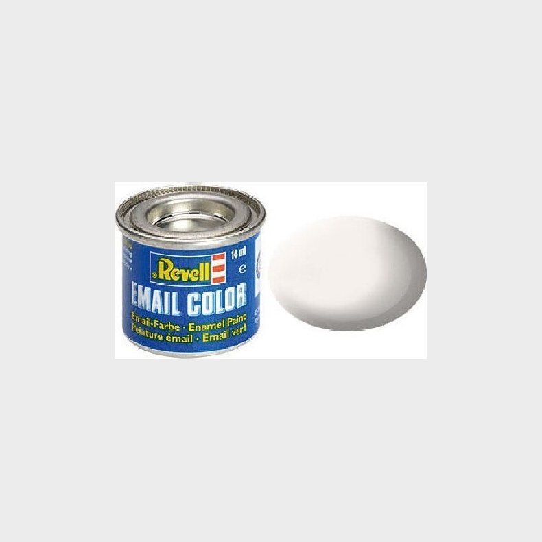 Emalje Maling Til Hobby - Revell - White Mat 14 Ml