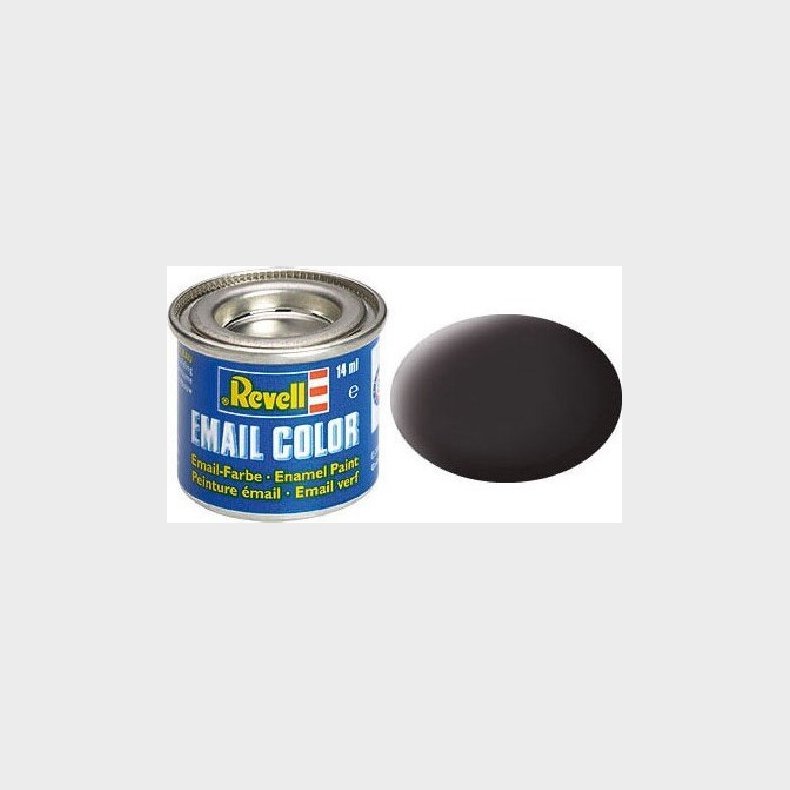 Emalje Maling Til Hobby - Revell - Tar Black Mat 14 Ml