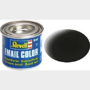 Emalje Maling Til Hobby - Revell - Black Mat 14 Ml