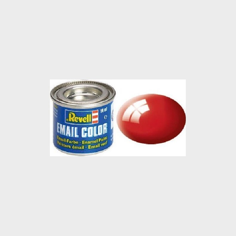 Emalje Maling Til Hobby - Revell - Fiery Red Gloss 14 Ml