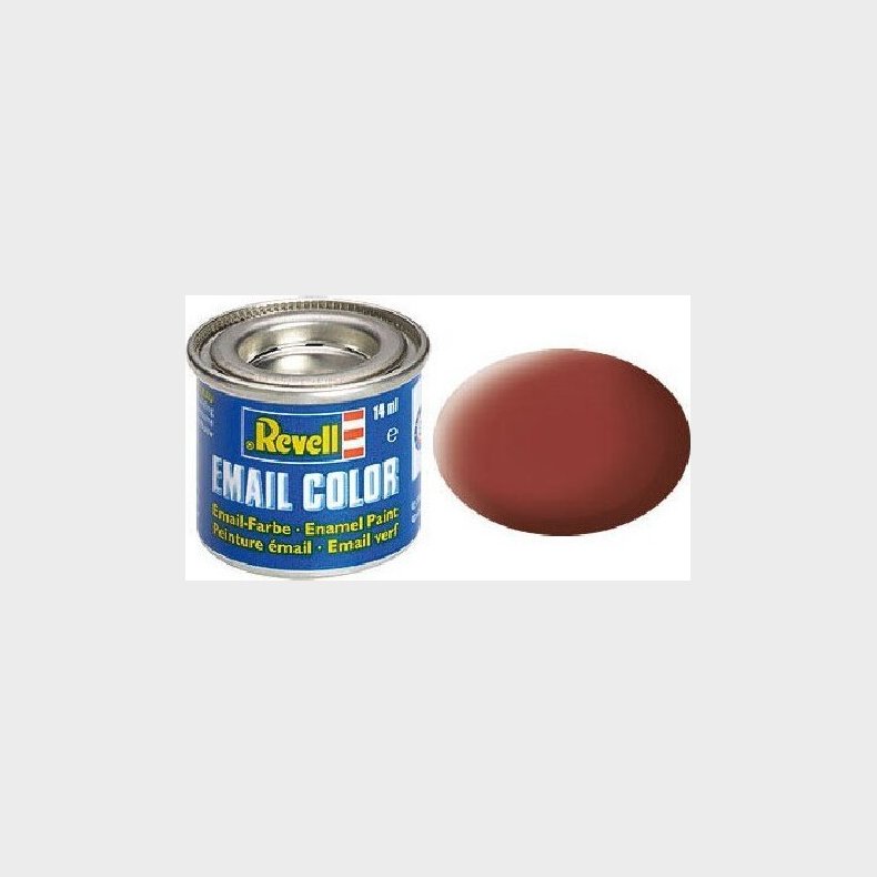 Emalje Maling Til Hobby - Revell - Reddish Brown Mat 14 Ml