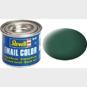 Emalje Maling Til Hobby - Revell - Dark Green Mat 14 Ml