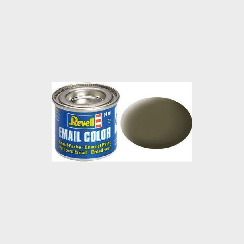 Emalje Maling Til Hobby - Revell - Dark Green Mat Raf 14 Ml