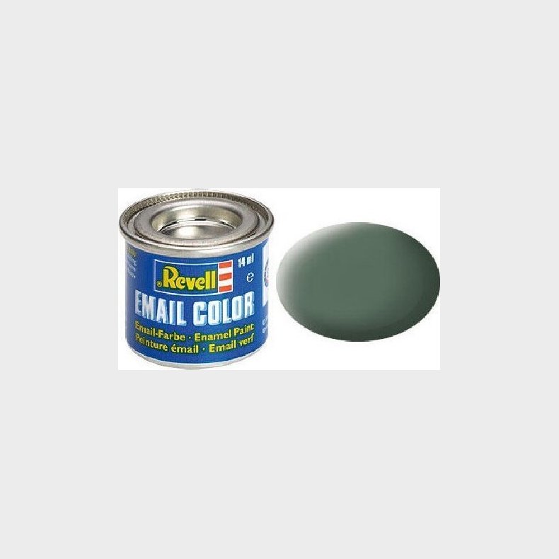 Emalje Maling Til Hobby - Revell - Greenish Grey Mat 14 Ml