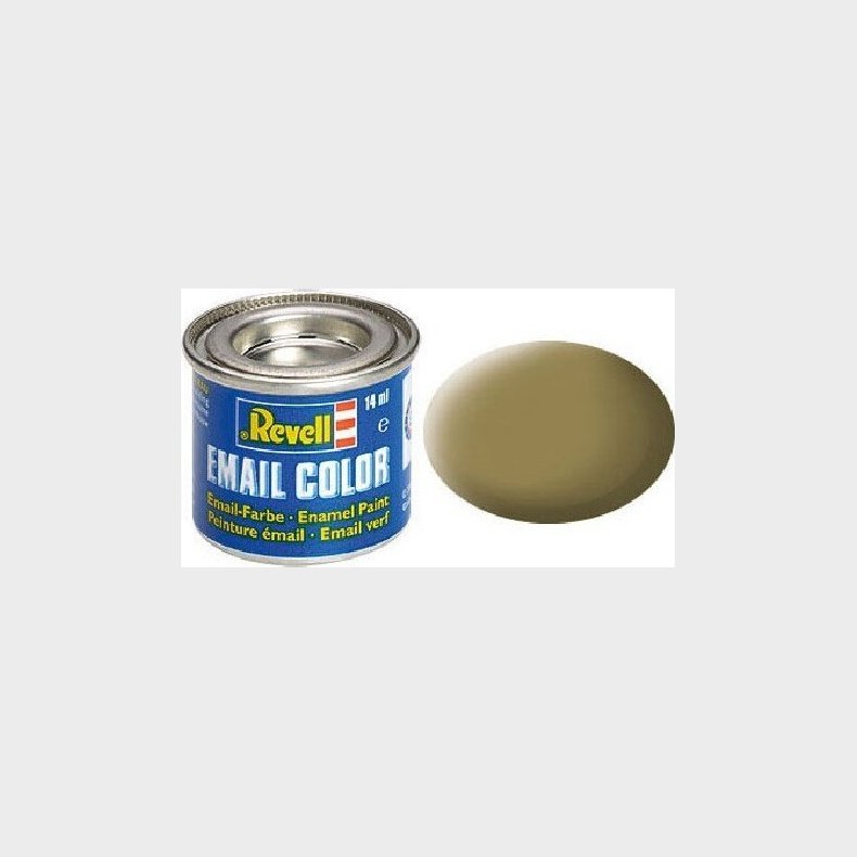 Emalje Maling Til Hobby - Revell - Olive Brown Mat 14 Ml