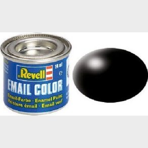 Emalje Maling Til Hobby - Revell - Black Silk 14 Ml