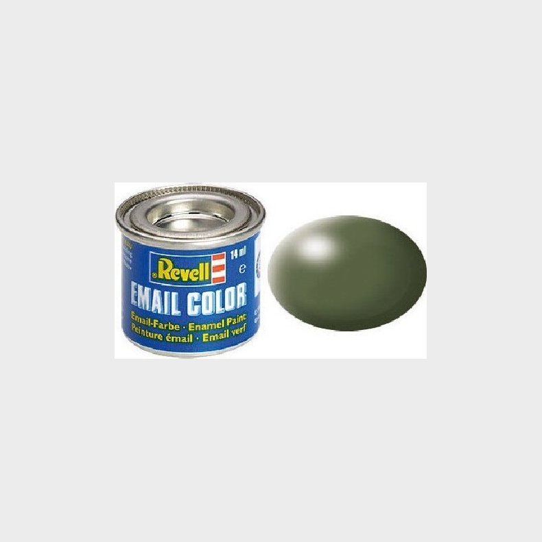 Emalje Maling Til Hobby - Revell - Olive Green Silk 14 Ml