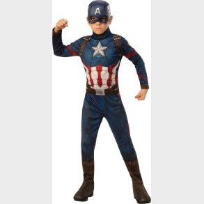 Captain America Kostume Til Brn - Marvel Avengers - 9-10 r