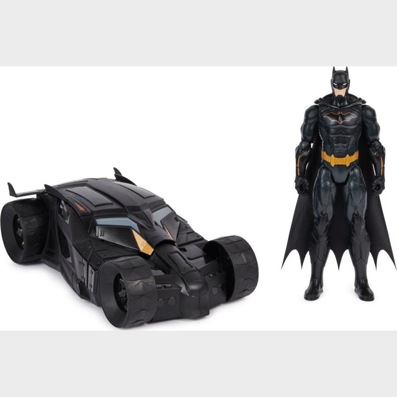 Batman Figur Med Batmobil - 30 Cm