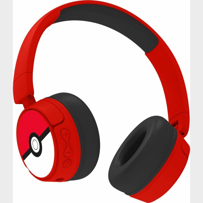 Pok�mon - Hovedtelefoner Til B�rn - Med Voksenkontrol - Otl - R�d Sort
