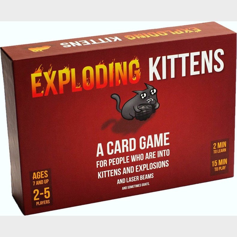 Exploding Kittens Spil - Dansk