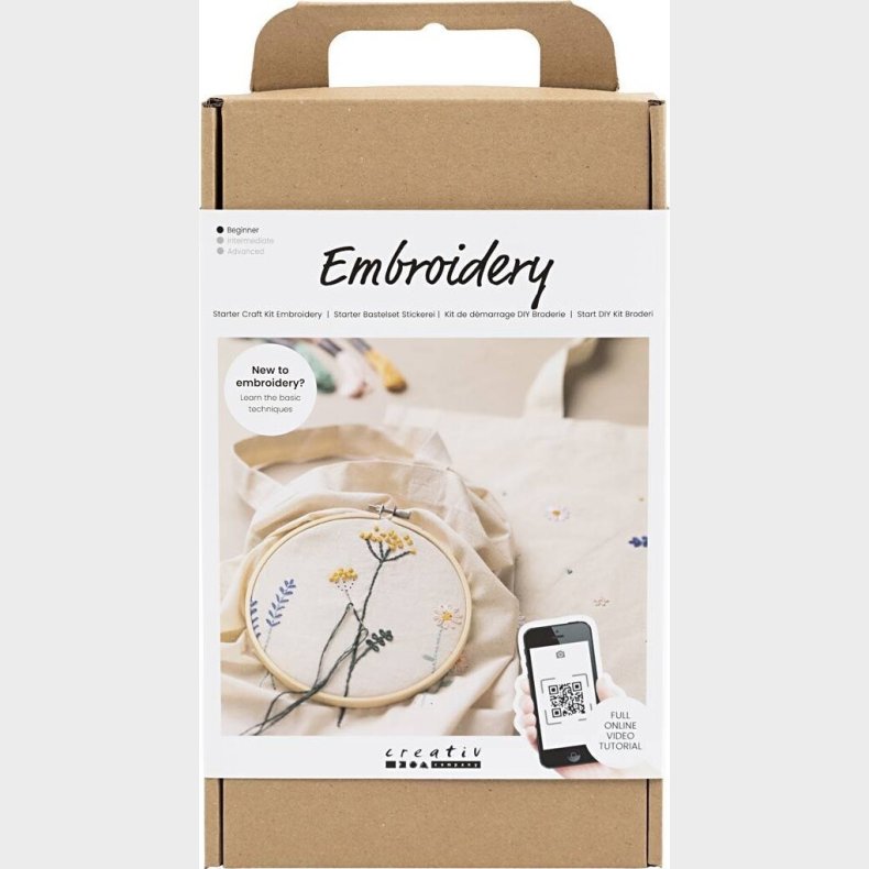Broderi Kit Til Begynder - Diy Kit
