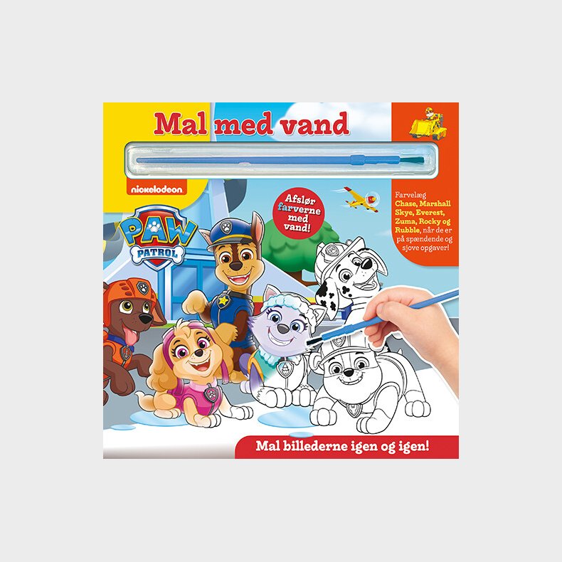 Paw Patrol - Mal Med Vand Malebog - Diverse - Bog